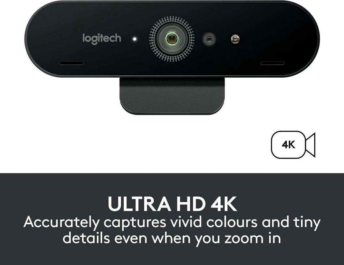 Logitech Brio - Webcam - 4K Business Edition - Hdr - 60 Fps - Windows & Mac - - afbeelding 7