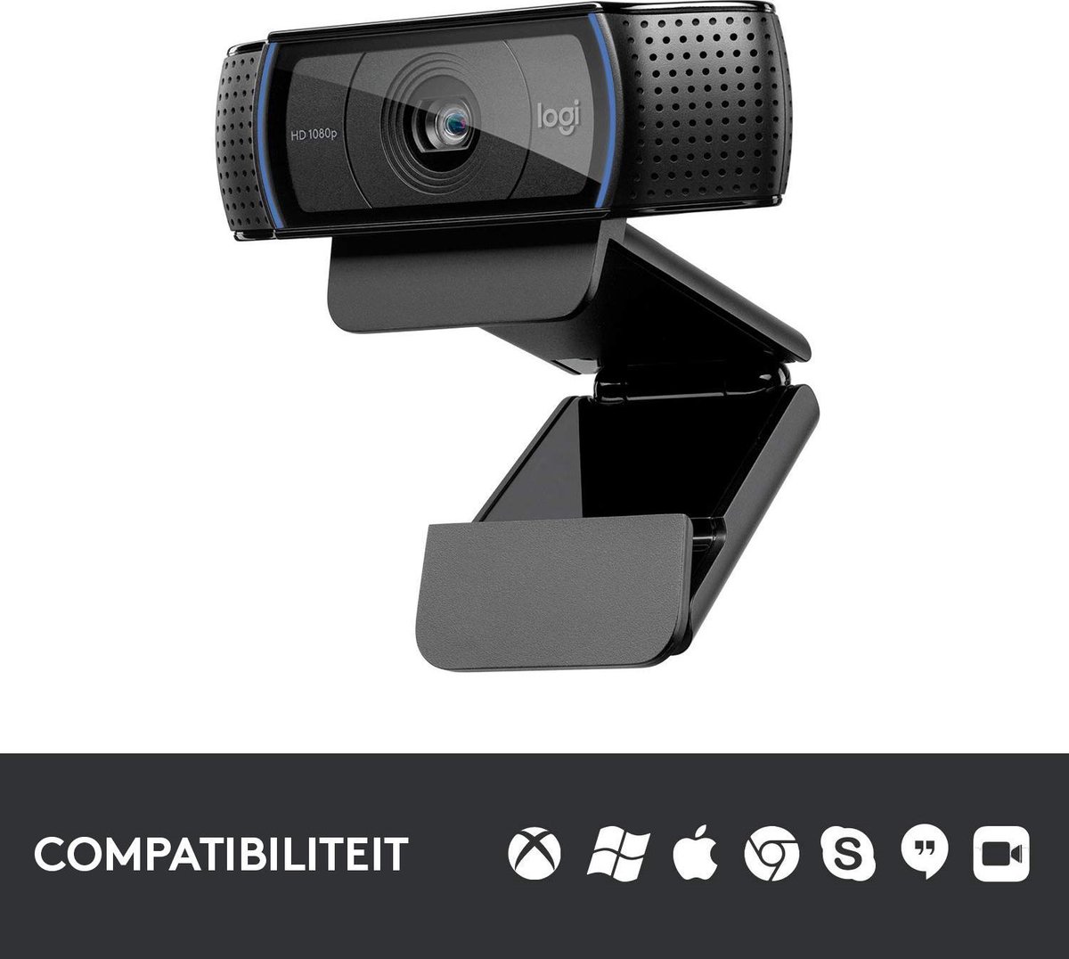 Logitech C920 - Hd Pro Webcam - Full Hd 1080P - Bedraad - Twee Microfoons - afbeelding 7