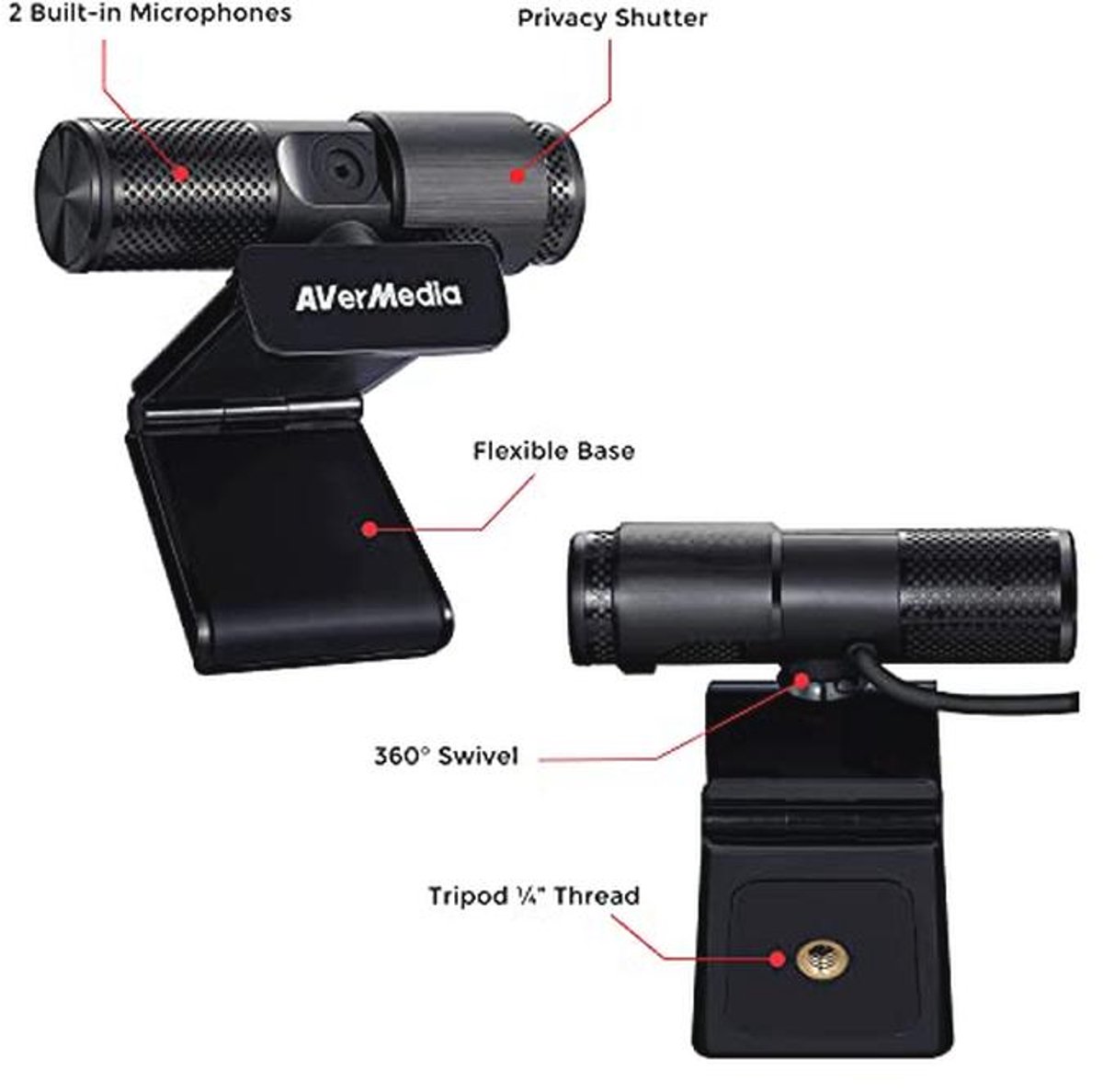 Merkloos Avermedia Live Streamer Webcam 313 - afbeelding 8