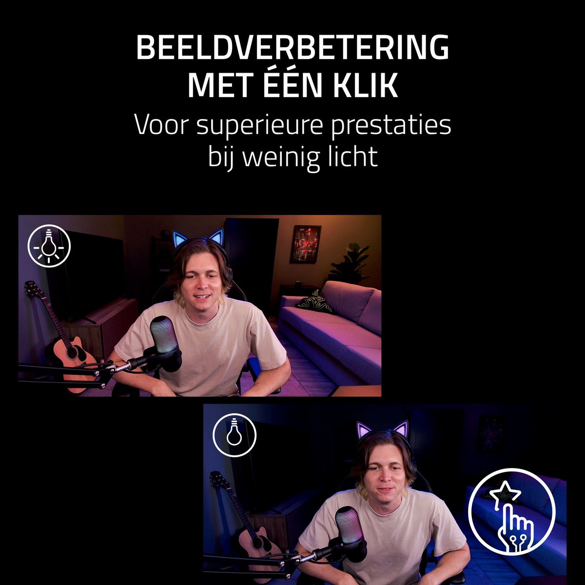 Razer Kiyo V2 - Webcam - 4K - Ingebouwde Microfoon - 30Fps - Zwart - afbeelding 5