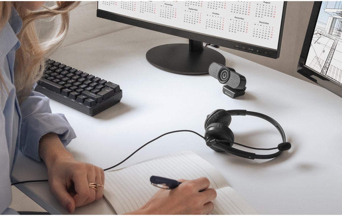 Sandberg - 134-20 - Webcam - 1920 X 1080 Pixels - Usb 2.0 - Zwart - afbeelding 4