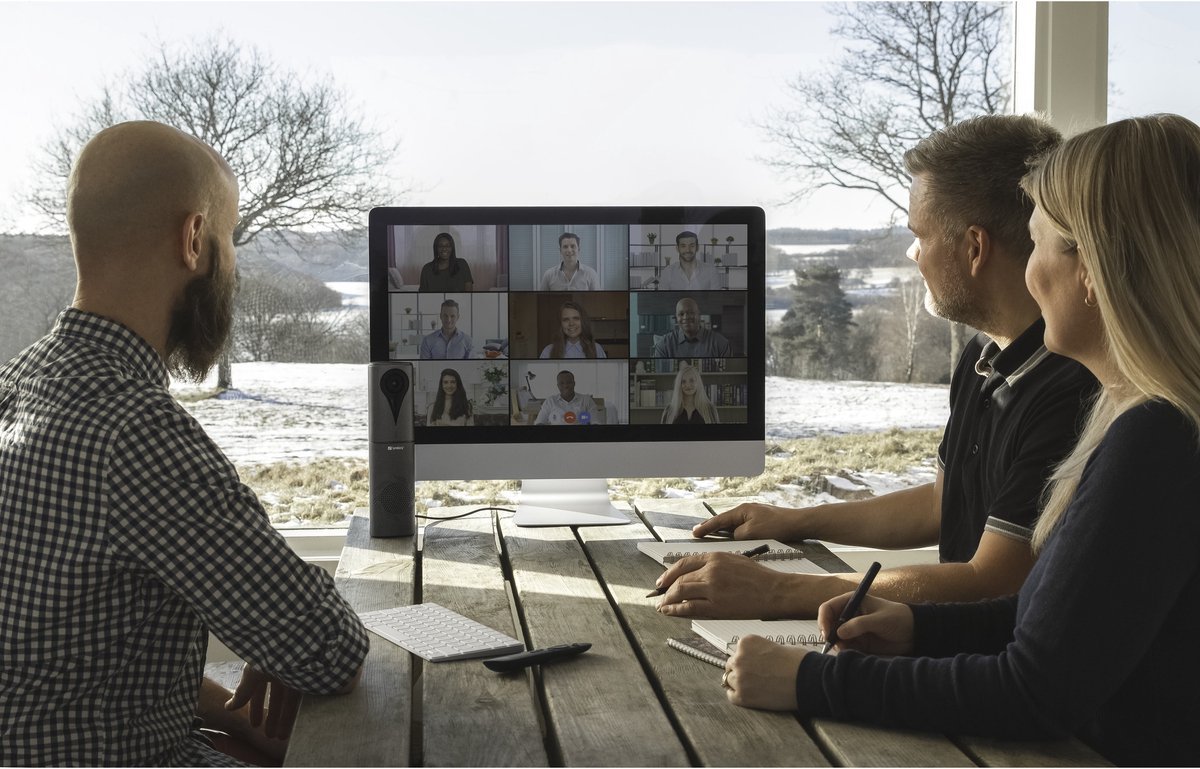 Sandberg Sandberg All-In-1 Confcam 1080P Remote Full Hd-Webcam 1920 X 1080 Pixel Standvoet