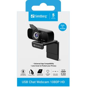 Sandberg USB Chat Webcam 1080P HD - afbeelding 3