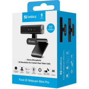 Sandberg - Webcam - 5 Mp 2592 X 1944 Pixels - Usb-C -Zwart - afbeelding 5