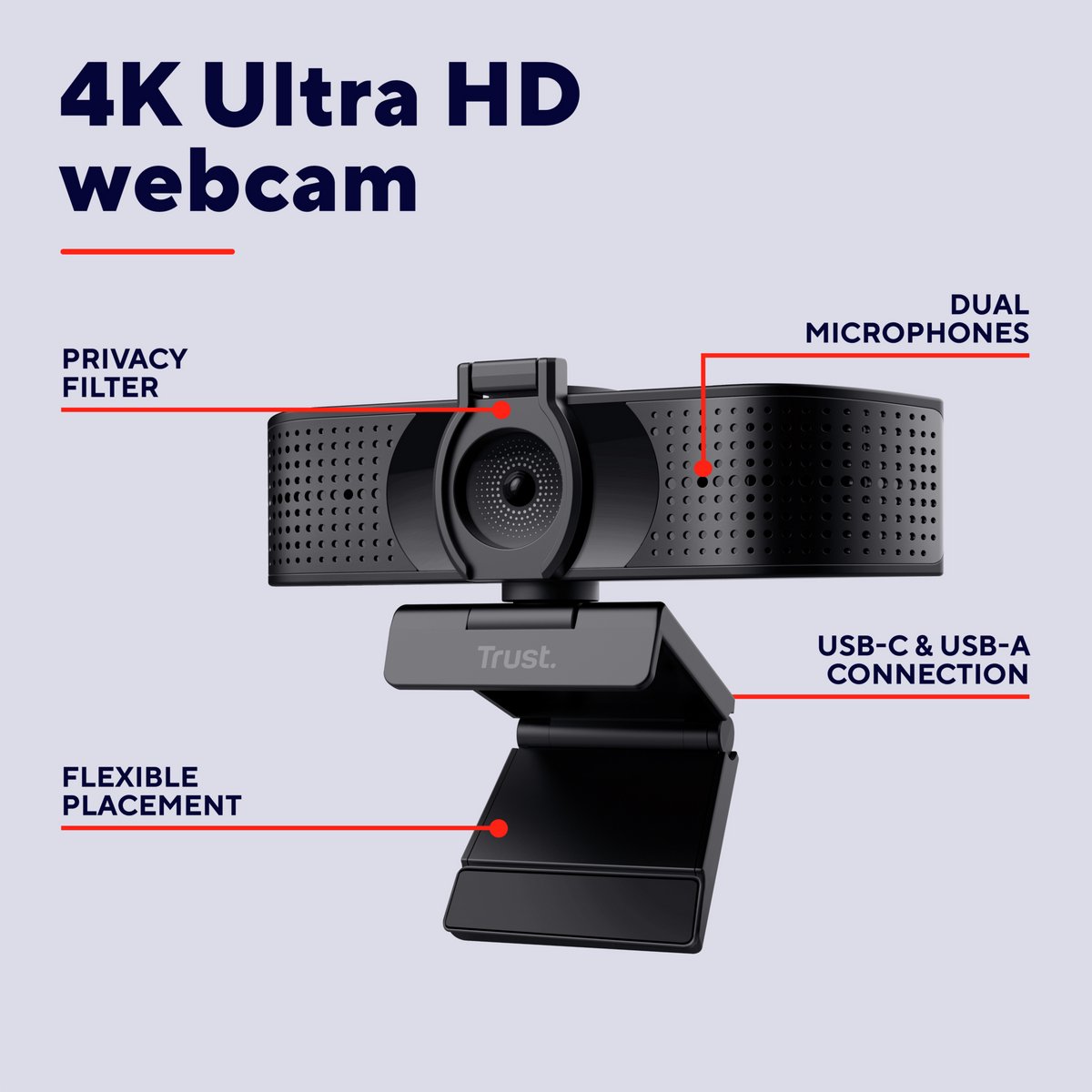 Teza 4K Ultra HD Webcam - afbeelding 10